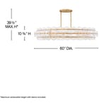 Fredrick Ramond - Rene 60" Chandelier by Fredrick Ramond - Image 2