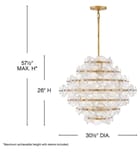 Fredrick Ramond - Rene 29.5" Chandelier by Fredrick Ramond - Image 2