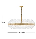 Fredrick Ramond - FR30514HB - Lillia 36.25" Chandelier by Fredrick Ramond - Image 2