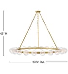 Fredrick Ramond - FR30526LCB - Coco 59.75" Chandelier by Fredrick Ramond - Image 5
