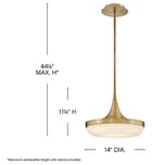 Fredrick Ramond - Elsa 14" Pendant by Fredrick Ramond - Image 3
