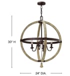 Fredrick Ramond - FR40564IRR - Middlefield 24" Chandelier by Fredrick Ramond - Image 2