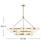 Fredrick Ramond - FR41908LCB - Selene 60-Inch Chandelier by Fredrick Ramond - Image 3