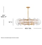 Fredrick Ramond - FR41926DA - Seraphina 40.25" Chandelier by Fredrick Ramond - Image 5