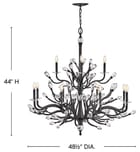 Fredrick Ramond - Eve 48.5" Chandelier by Fredrick Ramond - Image 5