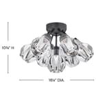 Fredrick Ramond - Elise 16.25" Semi-Flush by Fredrick Ramond - Image 2