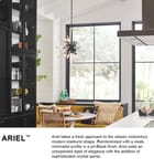 Fredrick Ramond - FR47408BLK - Ariel 36" Chandelier by Fredrick Ramond - Image 5