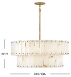 Fredrick Ramond - FR47754BNG - Simone 34.25" Chandelier by Fredrick Ramond - Image 2