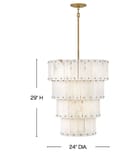 Fredrick Ramond - FR47758BNG - Simone 24-Inch Chandelier by Fredrick Ramond - Image 2