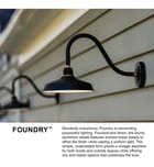 Hinkley Lighting - Foundry Classic 17.25" Outdoor Wall Sconce by Hinkley Lighting - Image 3