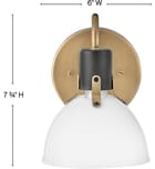 Hinkley Lighting - Argo 7.75" Wall Sconce by Hinkley Lighting - Image 2