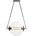 Hubbardton Forge - Otto Brass with Black Sphere Pendant by Hubbardton Forge - Image 2