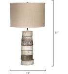 Jamie Young - 1STAC-TLHO - Stacked 27" Table Lamp by Jamie Young - Image 3