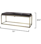 Jamie Young - Shelby 51" Bench by Jamie Young - Image 5