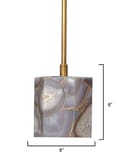Jamie Young - 5HEXP-SMAG - Hex 6" Pendant by Jamie Young - Image 6