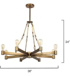 Jamie Young - 5MAN8-CHAB - Manchester 36" Chandelier by Jamie Young - Image 4