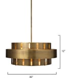 Jamie Young - 5ORBI-LGAB - Orbit 30" Chandelier by Jamie Young - Image 7