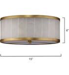 Jamie Young - 5UPSA-LGAL - Large 15" Flush Mount by Jamie Young - Image 3