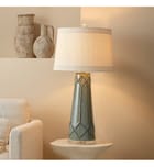 Jamie Young - 9HOBNAILTEAL - Hobnail 34.5" Table Lamp by Jamie Young