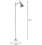 Lifestyle by JY - LS9KENNFLBR - Kennedy 63.5" Floor Lamp by Lifestyle by JY - Image 3