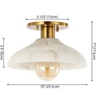 Jonathan Y - JYL1207A - Amara 10" Semi Flush Mount by Jonathan Y - Image 7