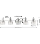 Jonathan Y - JYL7903A - Virginia 42.75" Bath Vanity Light by Jonathan Y - Image 2
