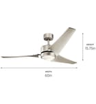 Kichler - 310155NI - Rana 60" Ceiling Fan by Kichler - Image 8