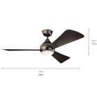 Kichler - 330152OZ - Sola Flush Mount Fan by Kichler - Image 2