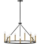 Lark - 83158BK - Lazlo 30" Chandelier by Lark