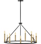 Lark - 83158BK - Lazlo 30" Chandelier by Lark - Image 2