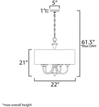 Maxim Lighting - Bongo 22" Pendant by Maxim Lighting - Image 2