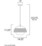 Maxim Lighting - 10082WTBKSBR - Perf 14.25" Pendant by Maxim Lighting - Image 8