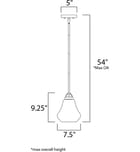 Maxim Lighting - 10091CLSN - Dianne 7.5" Pendant by Maxim Lighting - Image 2