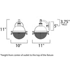 Maxim Lighting - 10182OIAB - Portside 11" Outdoor Wall Sconce by Maxim Lighting - Image 24