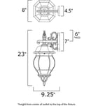 Maxim Lighting - 1034BK - Crown Hill 23" Outdoor Wall Sconce by Maxim Lighting - Image 2