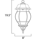 Maxim Lighting - 1036BK - Crown Hill 8" Outdoor Pendant by Maxim Lighting - Image 2