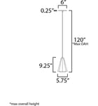 Maxim Lighting - 10811SWBKAB - Rizzo 5.75" Pendant by Maxim Lighting - Image 5