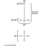 Maxim Lighting - 10815SWBKAB - Rizzo 33" Chandelier by Maxim Lighting - Image 5