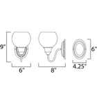 Maxim Lighting - Ballord 9" Wall Sconce by Maxim Lighting - Image 3
