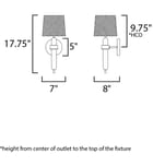 Maxim Lighting - 11861OFNWD - Bozeman 17.75" Wall Sconce by Maxim Lighting - Image 2