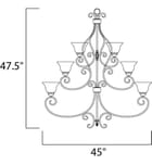 Maxim Lighting - Manor 45" Chandelier by Maxim Lighting - Image 2