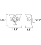 Maxim Lighting - 12212FIOI - Manor 13.5" Wall Sconce by Maxim Lighting - Image 2