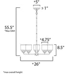 Maxim Lighting - 12266CDHR - Acadia 26" Chandelier by Maxim Lighting - Image 2