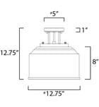 Maxim Lighting - 12271CDHR - Acadia 12.75" Semi-Flush by Maxim Lighting - Image 2