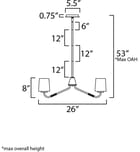 Maxim Lighting - 12696WTSN - Durham 26-Inch Chandelier by Maxim Lighting - Image 5