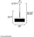Maxim Lighting - 12813OFNAB - Seacliff 20" Pendant by Maxim Lighting - Image 5