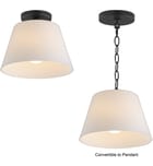Maxim Lighting - Hudson 12-Inch Convertible Semi-Flush Mount by Maxim Lighting - Image 2