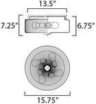 Maxim Lighting - Kasbah 15.75" Flush Mount by Maxim Lighting - Image 5