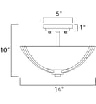 Maxim Lighting - Deven 14" Semi-Flush by Maxim Lighting - Image 5