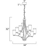 Maxim Lighting - Deven 32" Chandelier by Maxim Lighting - Image 3